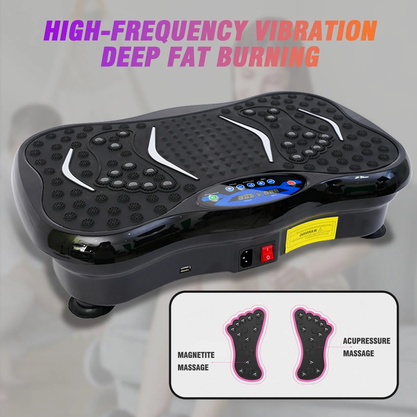 Vibration Plate Exercise Machine Full Body Workout Bands