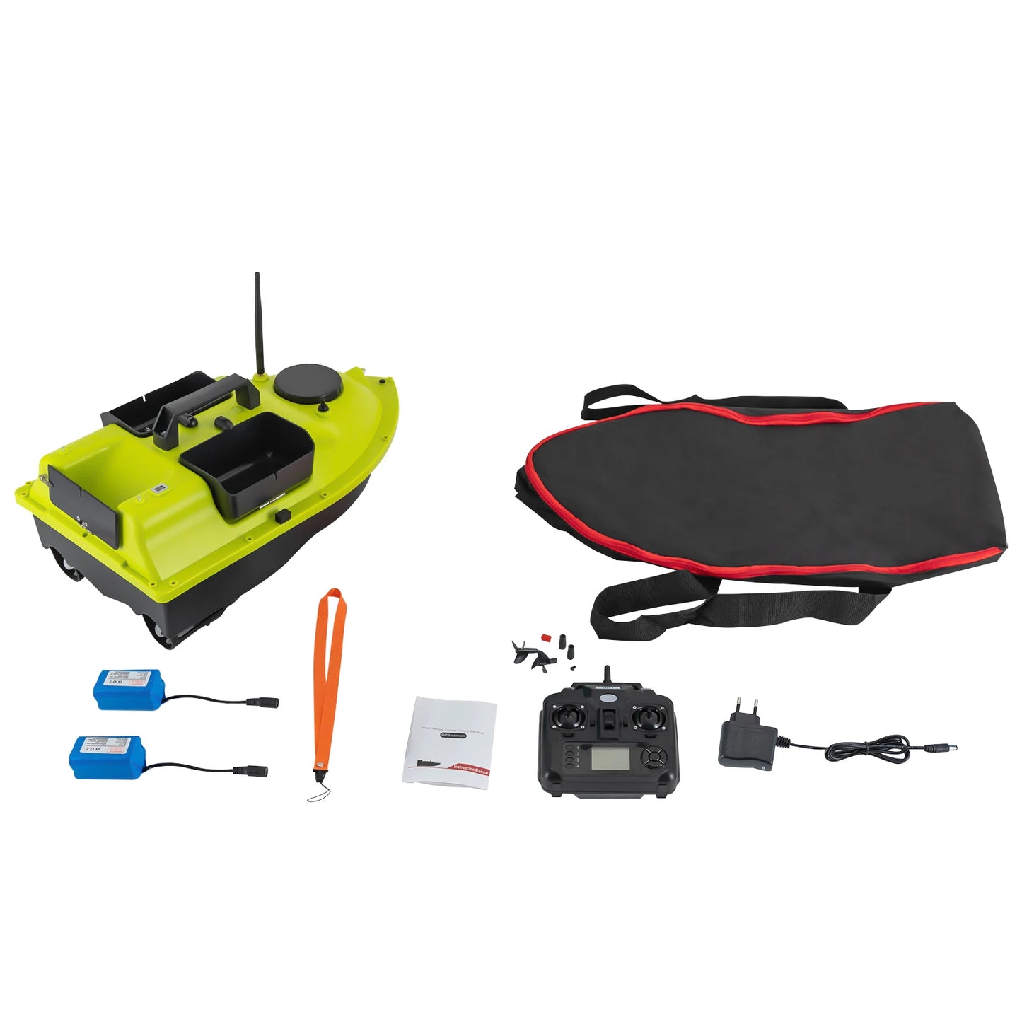 Rechargeable GPS Bait Boat With 2 Batteries And 16 Positioning Points