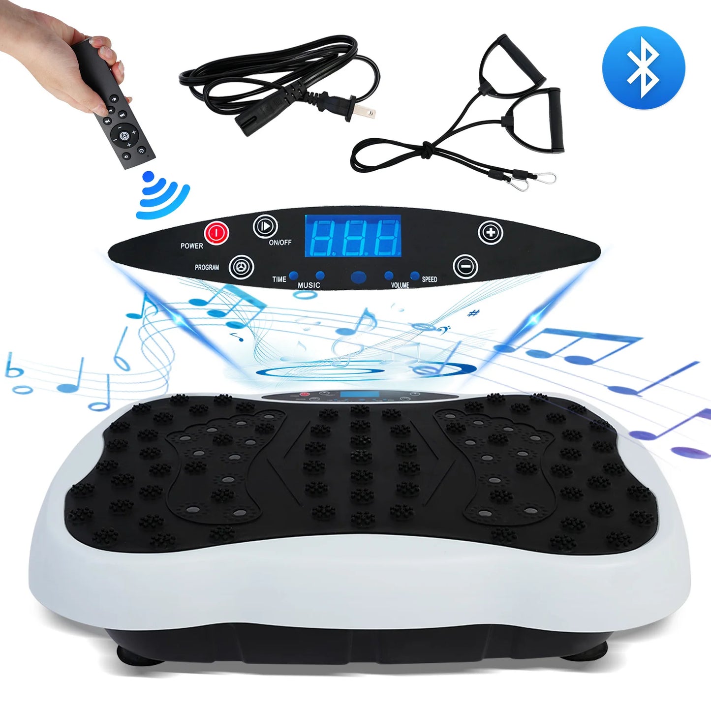Full Body Vibration Plate Exercise Machine With Bands