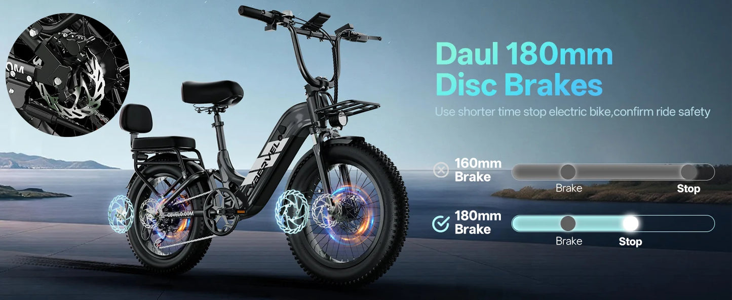 CYBERVELO EK12 Step Thru Electric Bike With 48V 20Ah Battery
