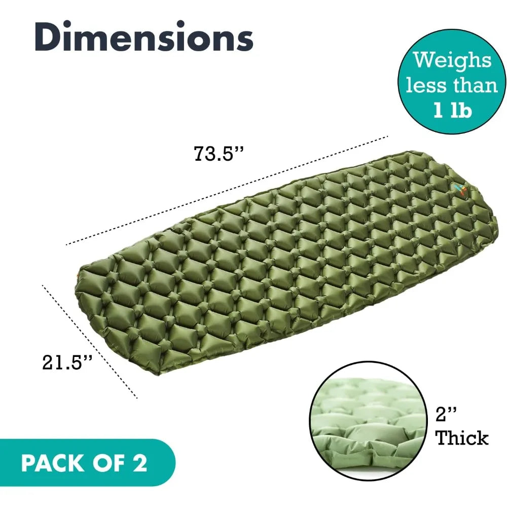 Lightweight Inflatable Sleeping Mat for Camping and Backpacking Adventures