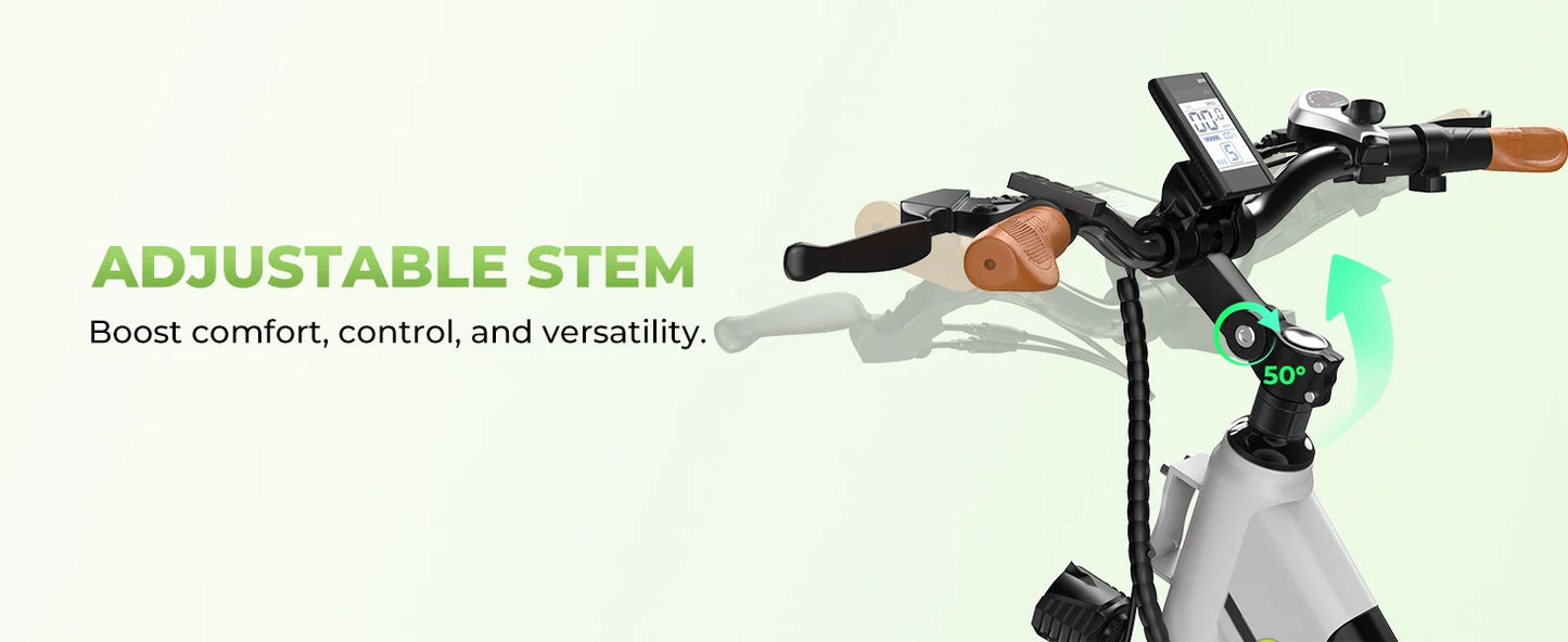 CYBERVELO EK2 Electric City Bike 1000W 80 Mile Range