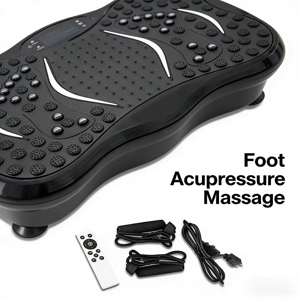 Full Body Vibration Plate Machine With Remote And Resistance Bands For Home