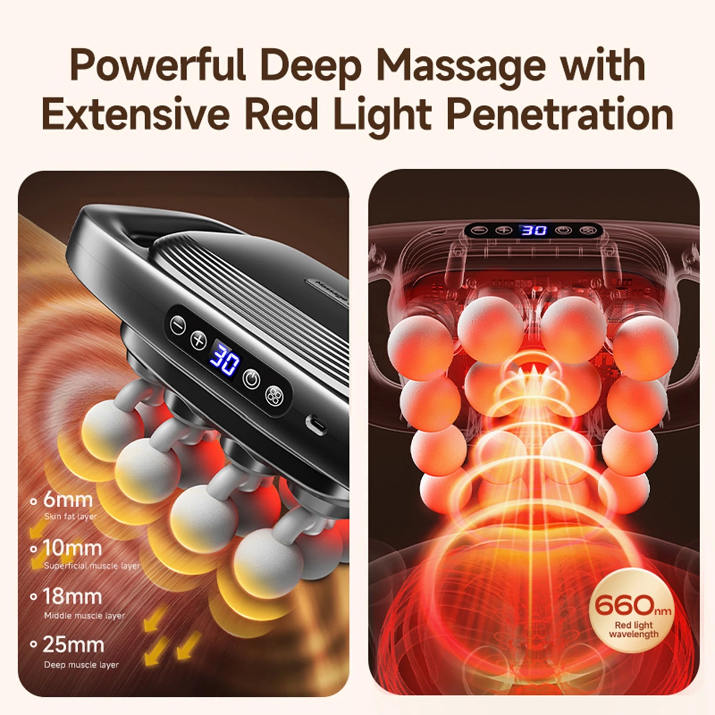 Deep Tissue Massage Gun Set for Back Shoulders Legs Recovery 16 Heads
