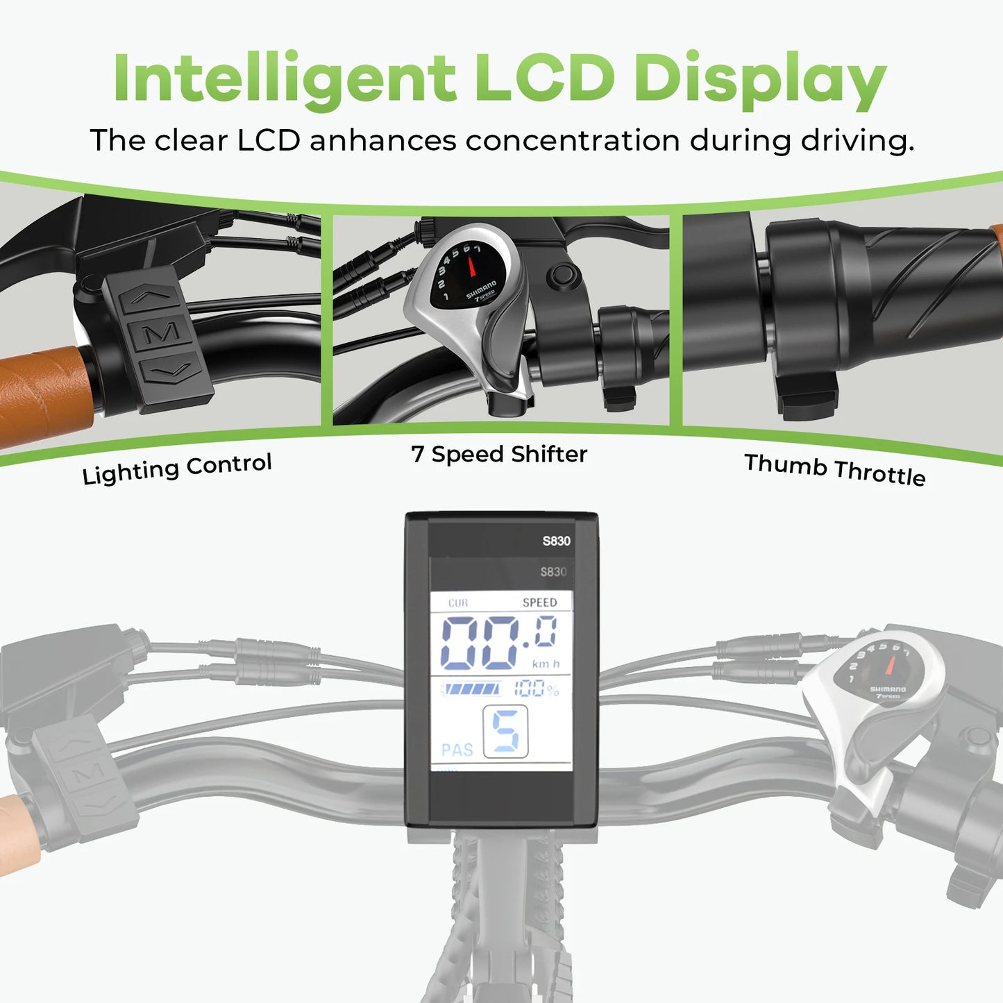 CYBERVELO EK2 Electric City Bike 1000W 80 Mile Range