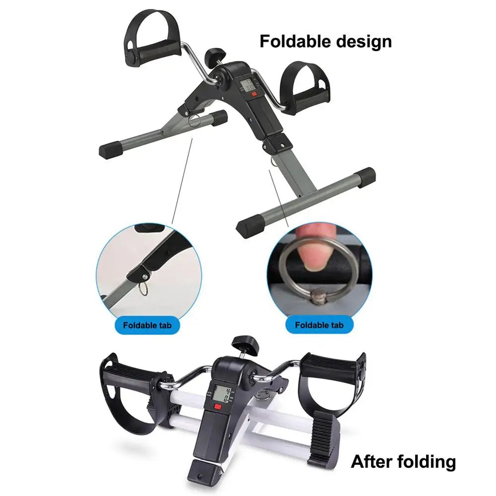 Adjustable Resistance Exercise Bike With LCD For Home Rehab Hand And Leg Trainer