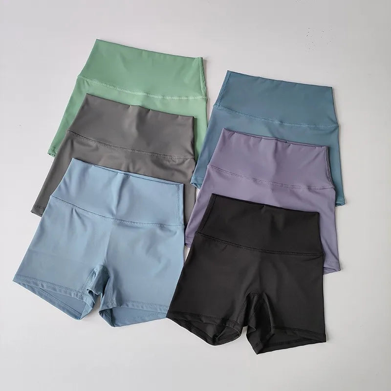 Women Yoga Shorts Breathable High Waist Fitness Running Cycling Gym