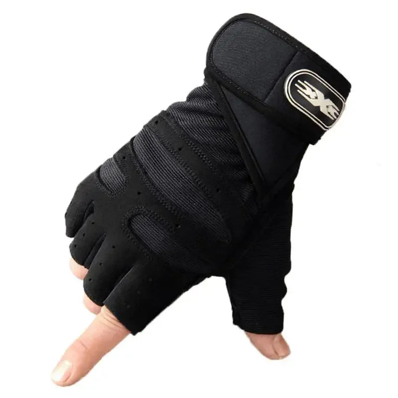 Hign-concerned Heavyweight Gym Training Gloves Finger Non Slip Wrist Support
