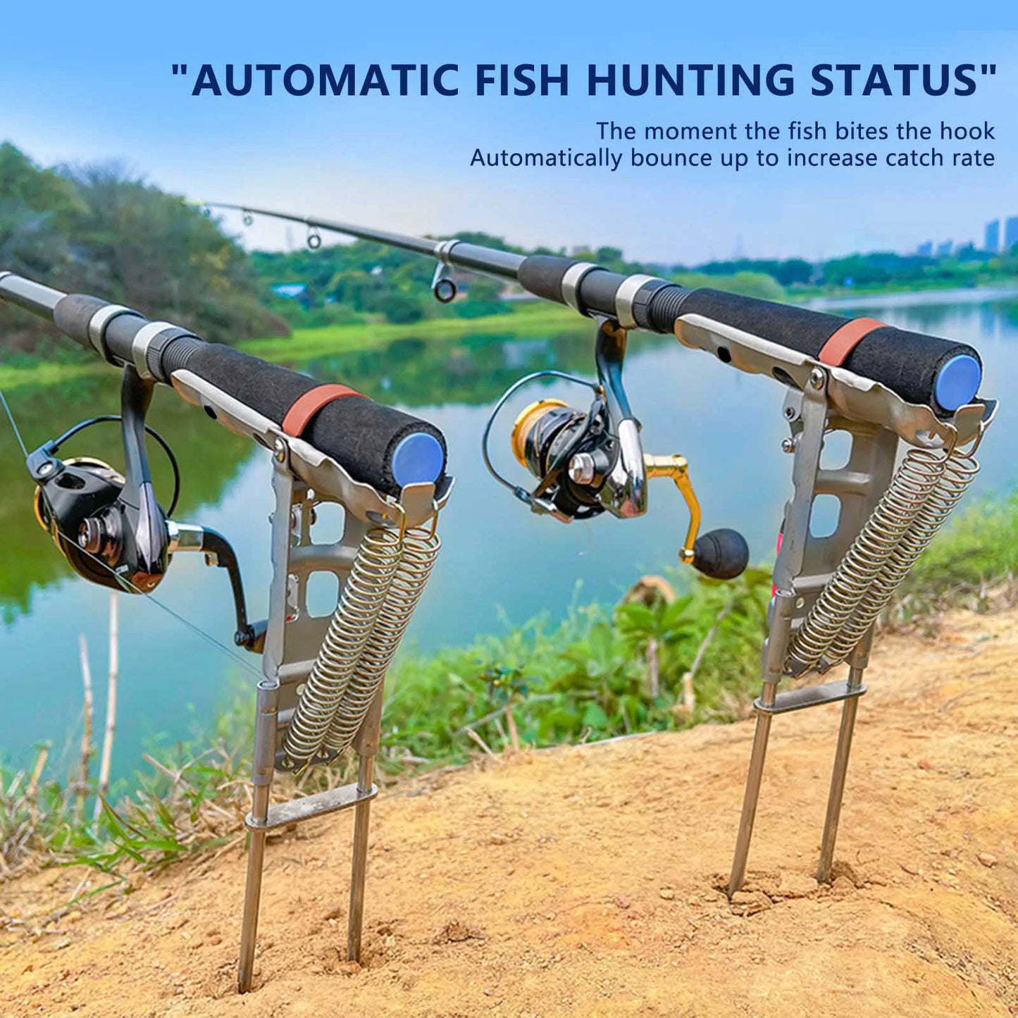 Hign Concerned Stainless Steel Automatic Fishing Rod Holder