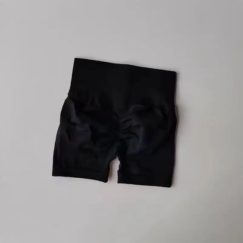 Womens High-Waist Yoga Shorts Butt-Lift Breathable Fitness Wear