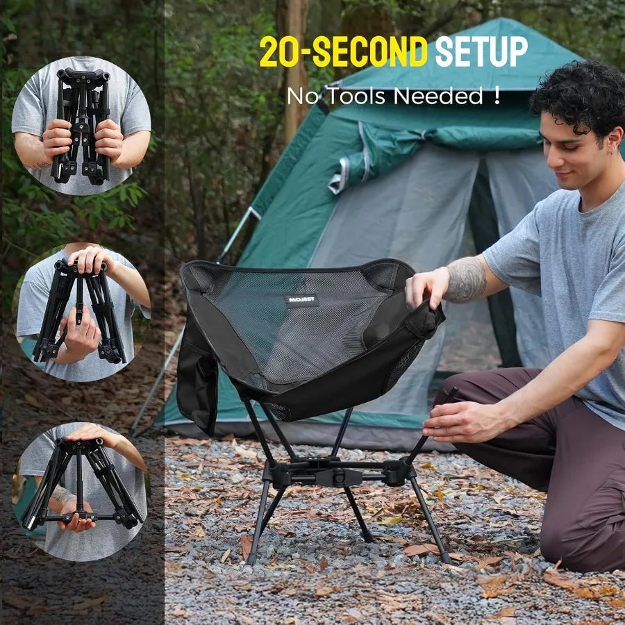 Fold Portable Camping Folding Chair For Adults 330 Lbs