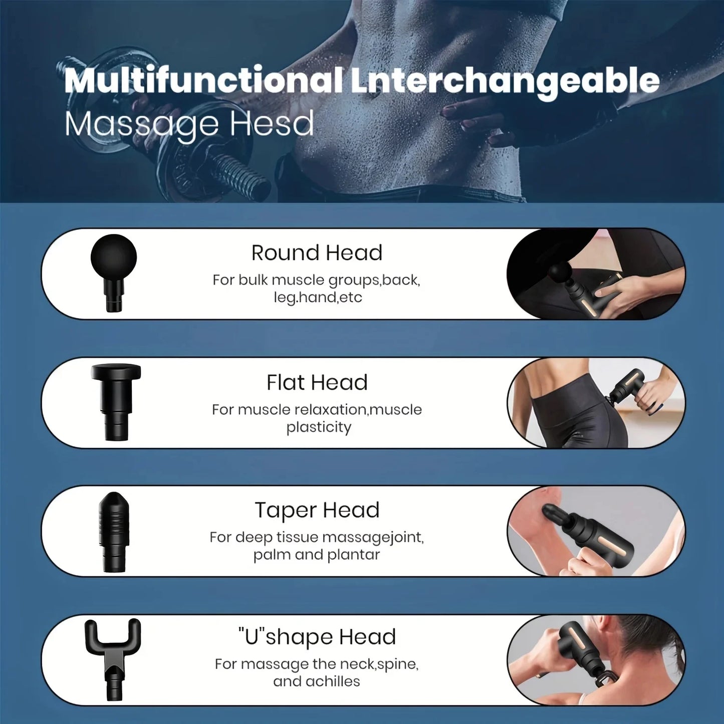 Altruism Portable Fascia Gun For Body Neck Back Deep Muscle
