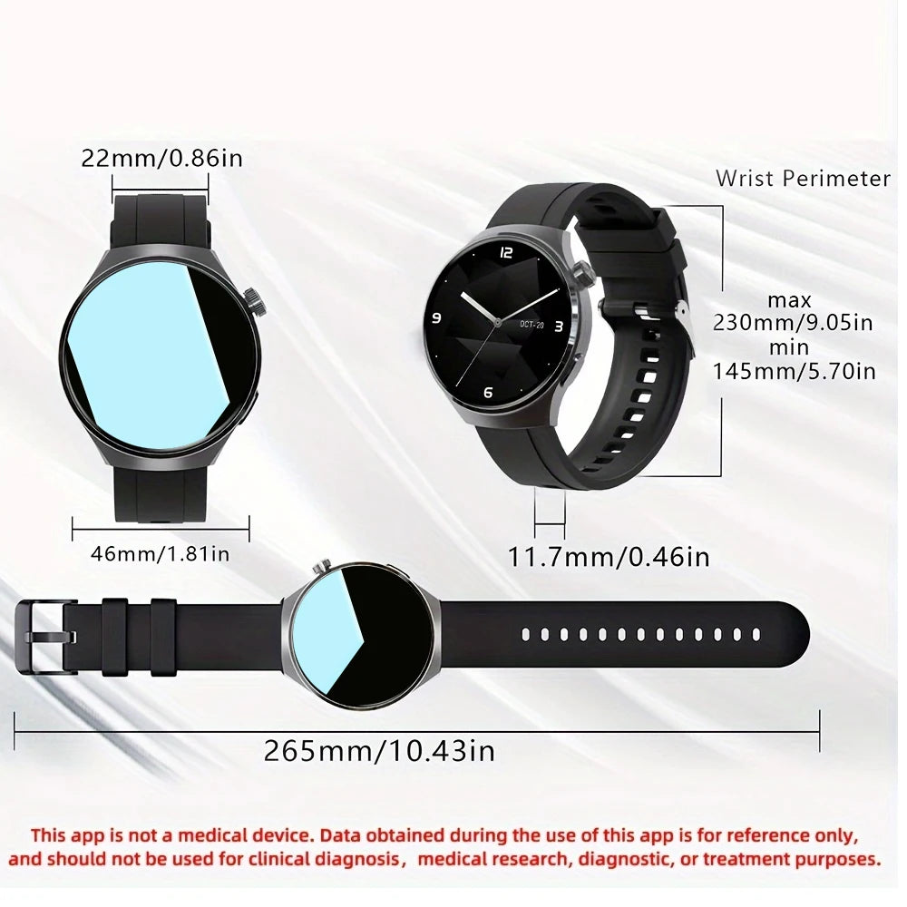 SENBONO Mens Smartwatch Heart Rate SpO2 Bluetooth Multi Sport