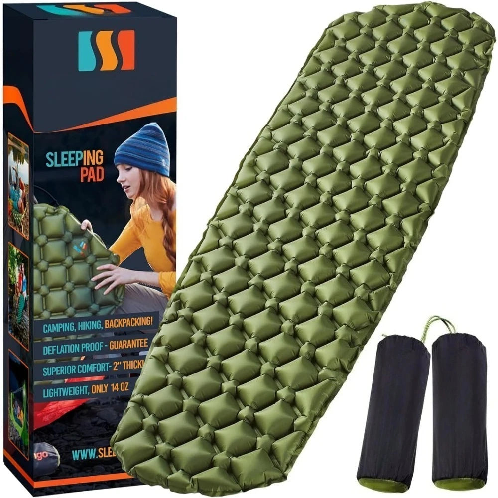 Lightweight Inflatable Sleeping Mat for Camping and Backpacking Adventures