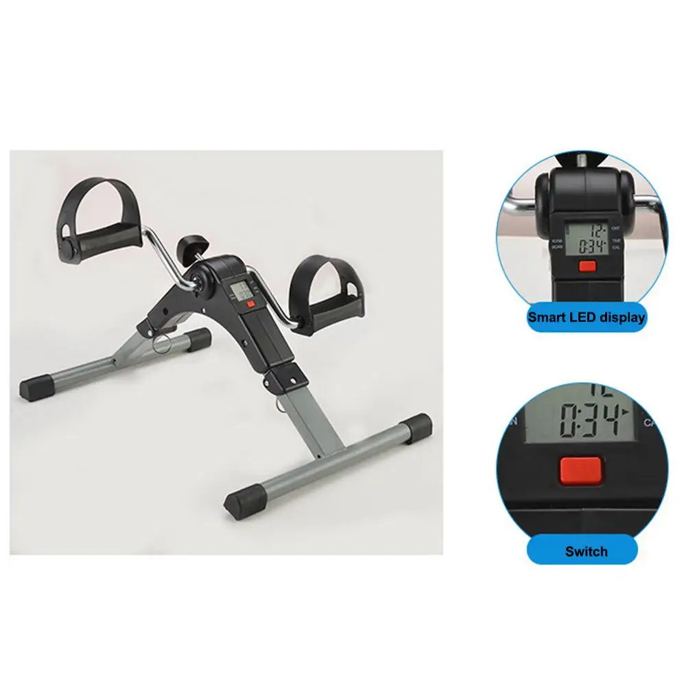 Adjustable Resistance Exercise Bike With LCD For Home Rehab Hand And Leg Trainer