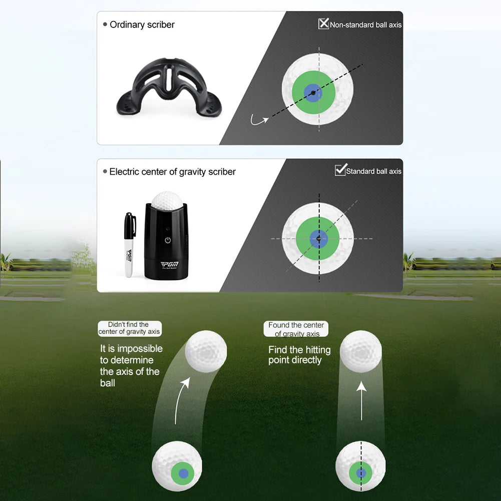 PGM HXQ012 Golf Electric Scriber Gravity Line Marker Training Aid Tool