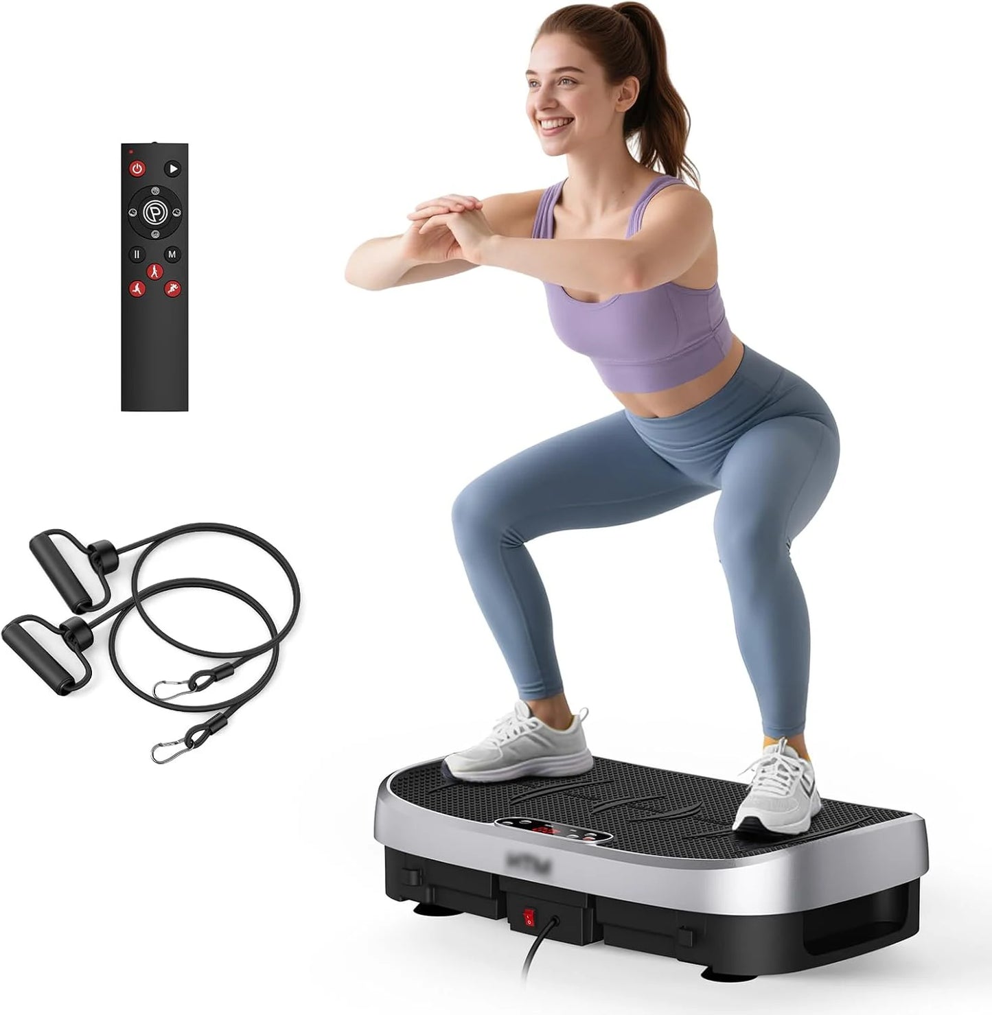 Vibration Plate Exercise Machine With 120 Levels For Home Gym