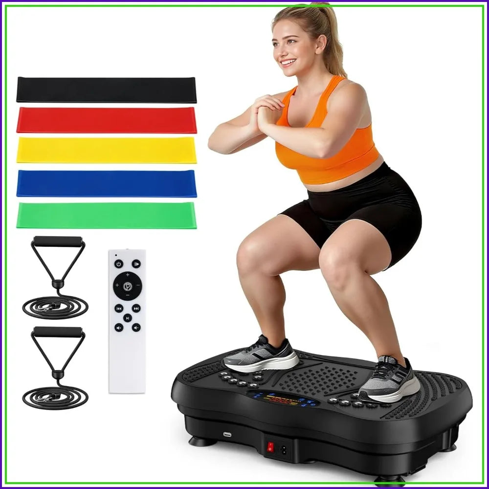 Vibration Plate Exercise Machine 130 Levels Full Body Bluetooth