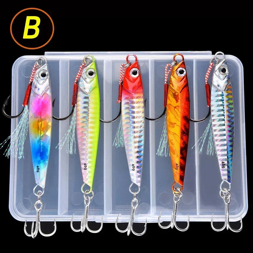 Super Quatity Metal Jig Fishing Lure Set