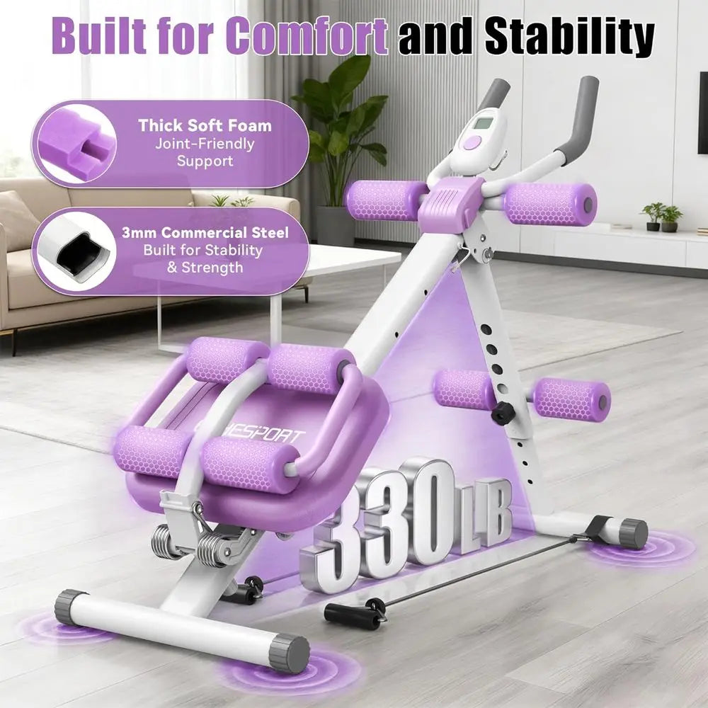 Multifunctional Ab Trainer Crunch Sit Up Core Workout Machine
