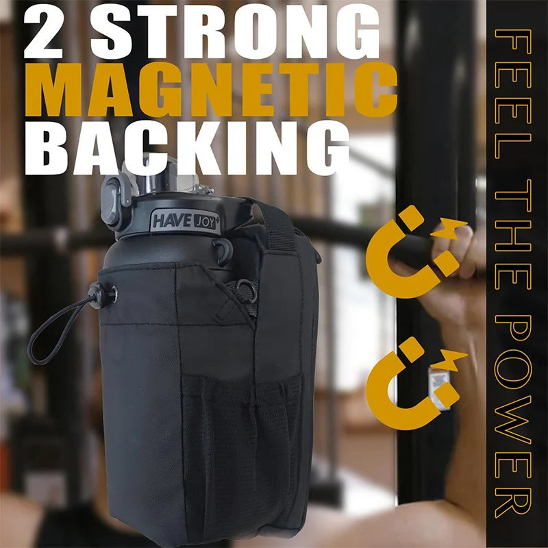 Biboss Magnetic Gym Bag With Phone Pocket and Pouch