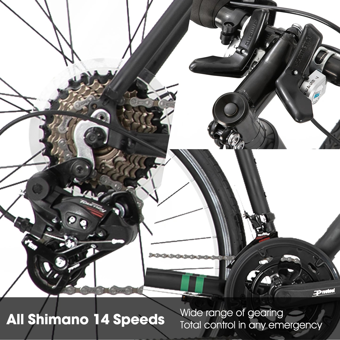 Joystar Hiland Aluminum Road Bike Shimano 14 Speeds