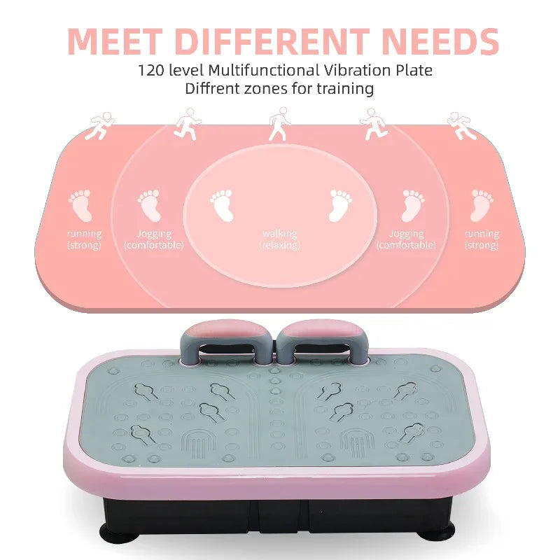 Vibration Plate Fitness Platform Whole Body Exercise Machine 120 Levels