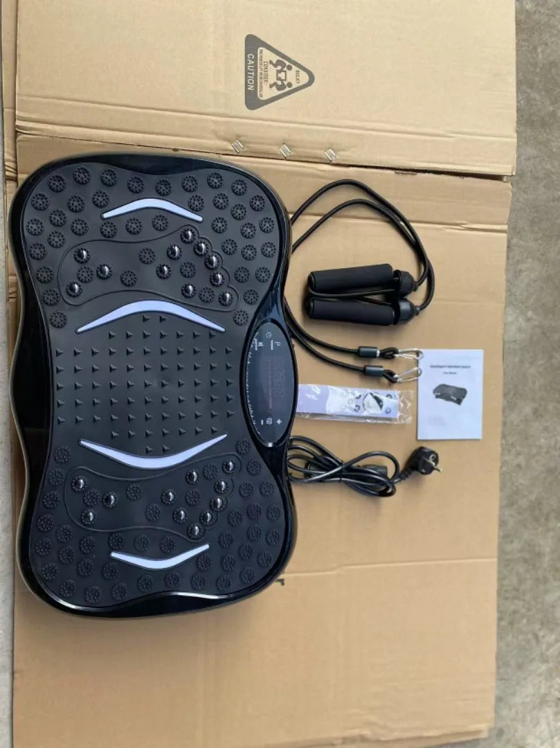 Full Body Vibration Plate Machine With Remote And Resistance Bands For Home