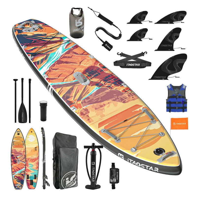 Inflatable Pulp Boards N01B 11'6 Inch Standing Paddleboard for Lakes and Rivers
