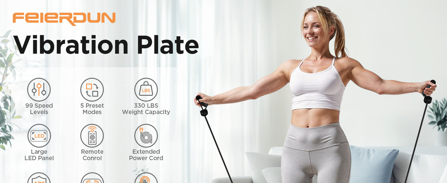 Feierdun Vibration Plate Exercise Machine For Weight Loss Toning